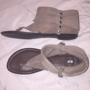BP slouched suede ankle sandal